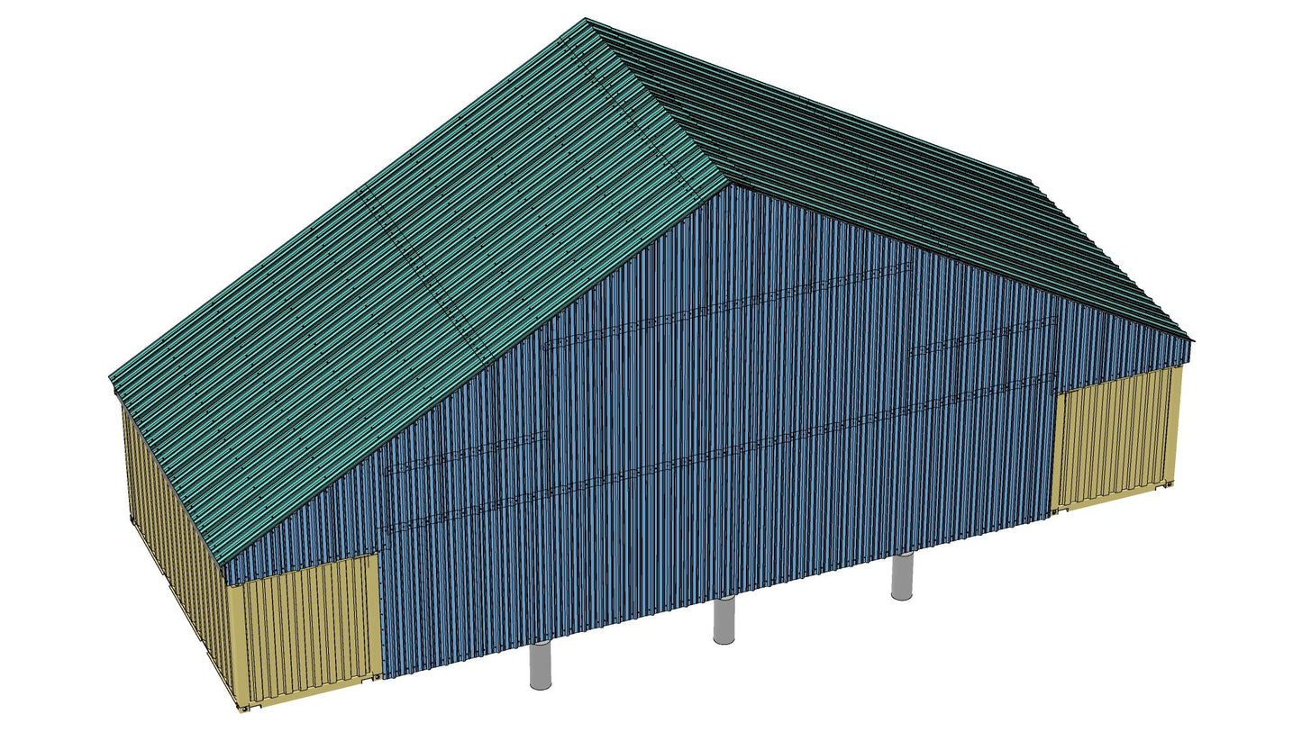 Metal End Wall | EW-GB5630 Model | Accessory for PodRoof Kit GB5630