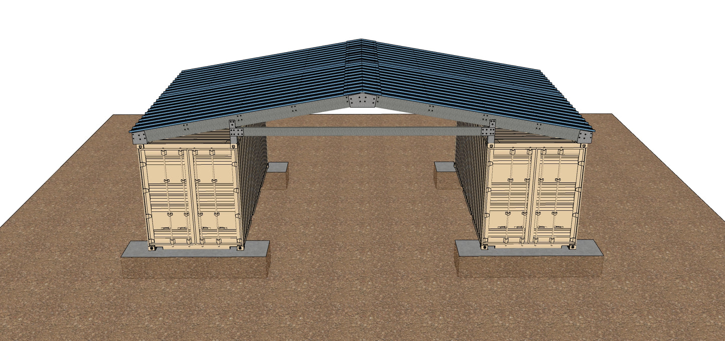 20′ Space, Gable Roof Style, 182 MPH, 0 PSF Model: GB36HZ