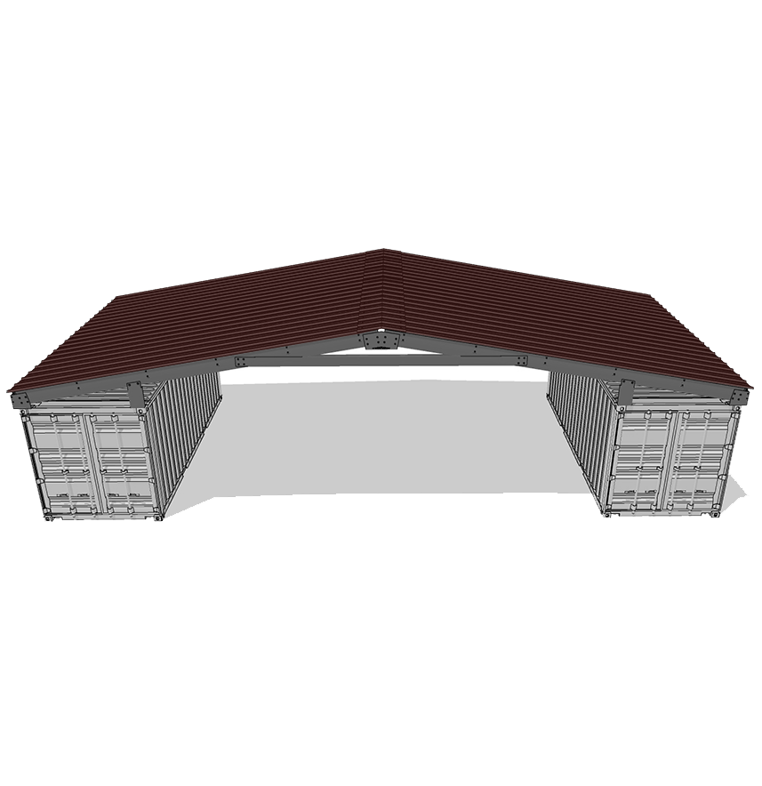 30′ Space, Gable Roof Style, 115 MPH, 33 PSF GB46