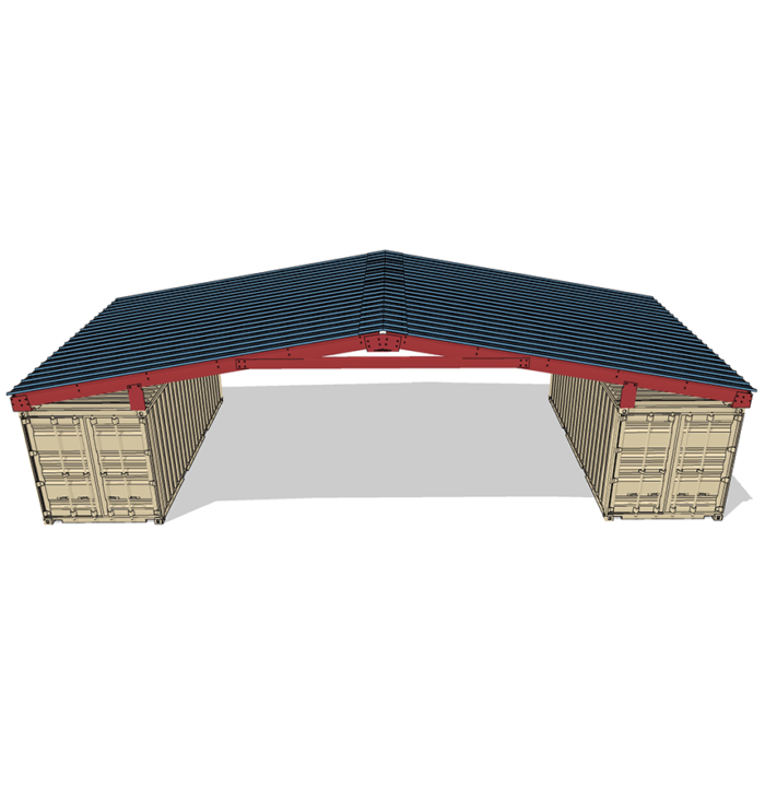 30′ Space, Gable Roof Style, 115 MPH, 33 PSF GB46