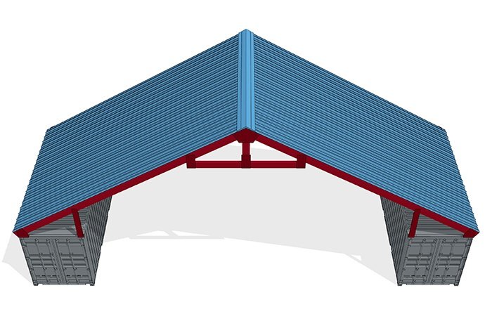 40′ Space, High Pitched Roof Style, 115 MPH, 75 PSF Model: GB5630