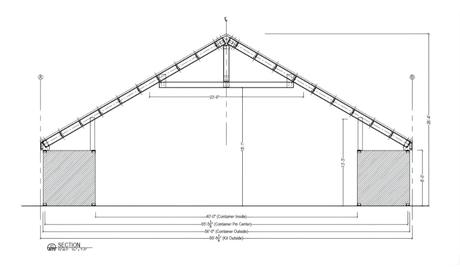 PodRoof Kit | GB5630 Model | High-Pitched Gable Roof Style