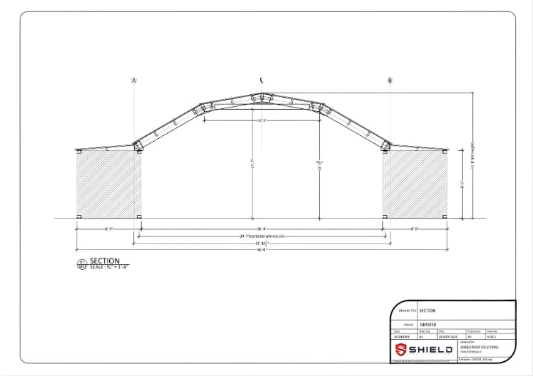 PodRoof Kit | GM30 Model | Gambrel Roof Style