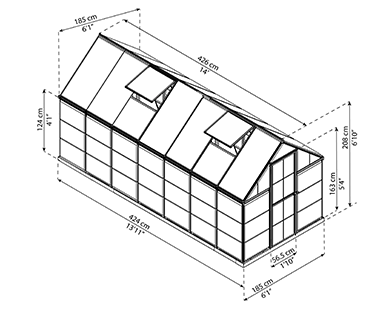 Palram - Canopia | Hybrid Greenhouse
