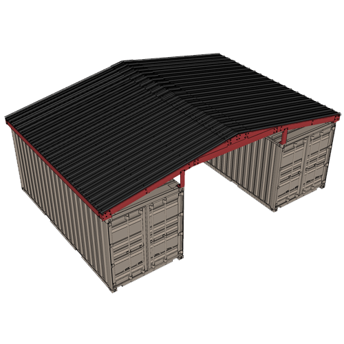 20′ Space, Gable Roof Style, 70 MPH, 25 PSF Model: GB36