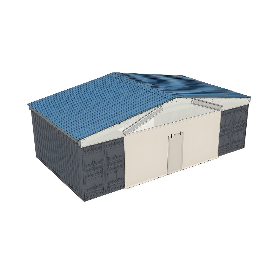 Tarp End Wall | TW-GB36SP Model | Accessory for PodRoof Kit GB36SP