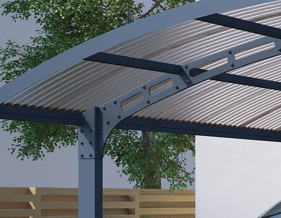 Arizona Wave Double Carport Arch-Style