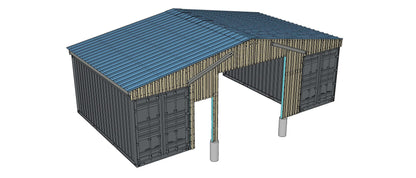 Metal End Wall | EW-GB36SP Model | Accessory for PodRoof Kit GB36SP