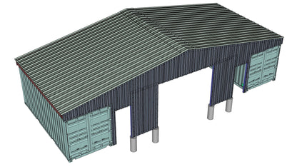 Metal End Wall | EW-GB46 Model | Accessory for PodRoof Kit GB46