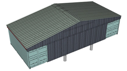 Metal End Wall | EW-GB46 Model | Accessory for PodRoof Kit GB46