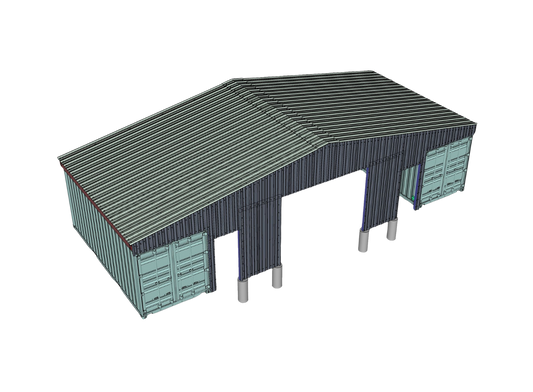 Metal End Wall | EW-GB46 Model | Accessory for PodRoof Kit GB46