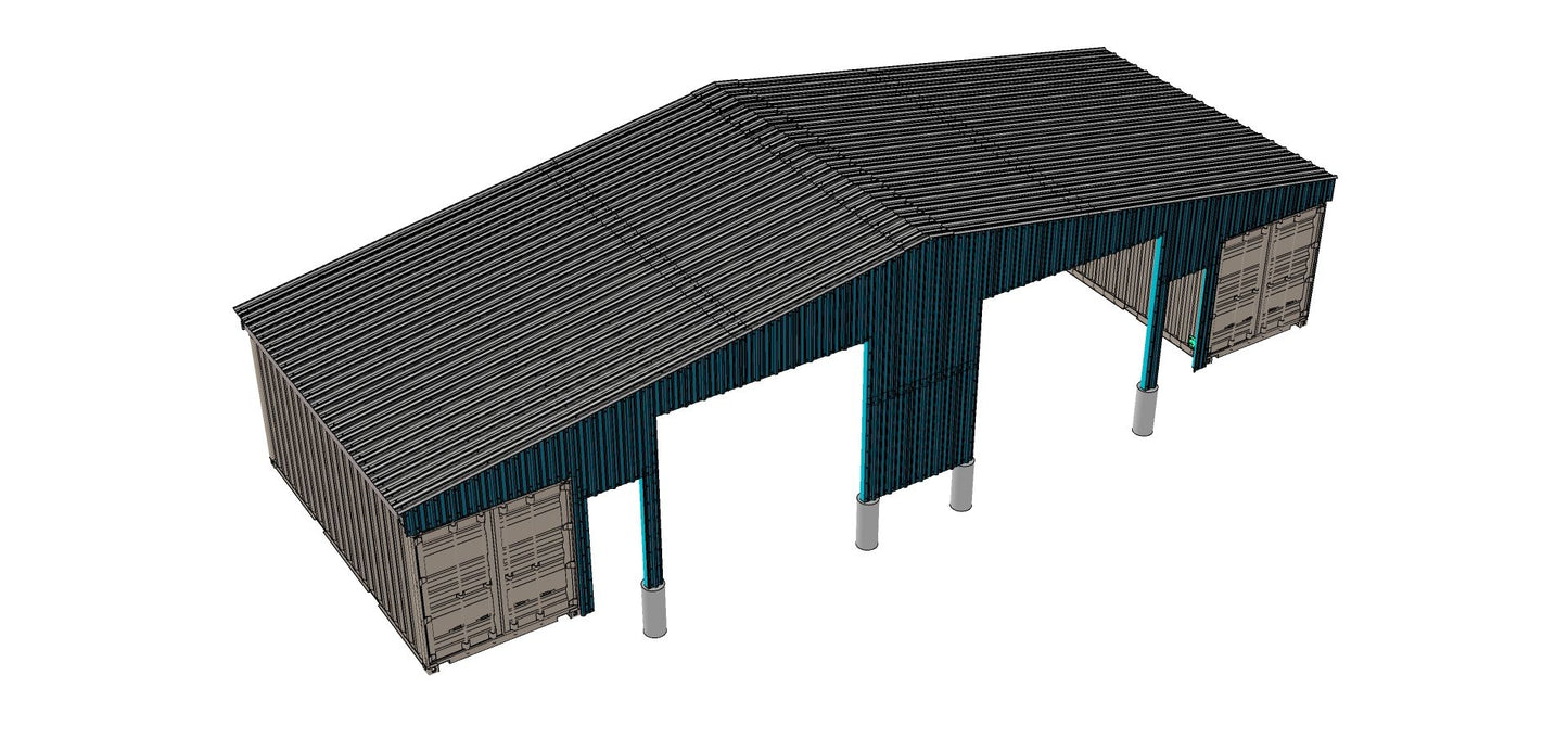 Metal End Wall | EW-GB561 Model | Accessory for PodRoof Kit GB561