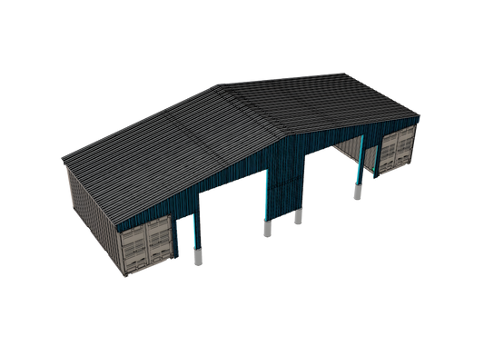 Metal End Wall | EW-GB561 Model | Accessory for PodRoof Kit GB561