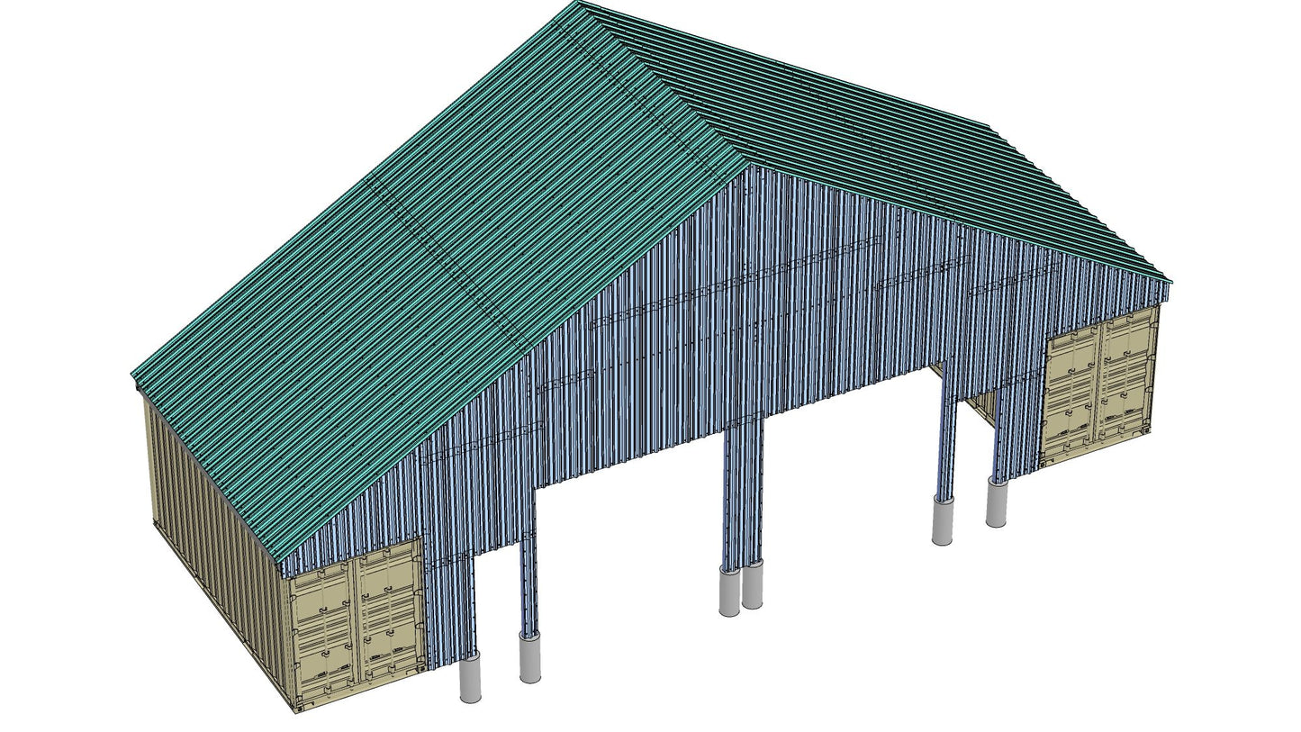 Metal End Wall | EW-GB5630 Model | Accessory for PodRoof Kit GB5630