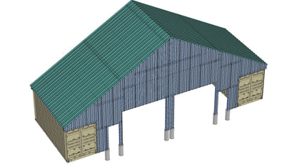 Metal End Wall | EW-GB5630 Model | Accessory for PodRoof Kit GB5630