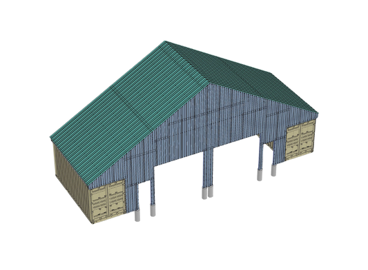 Metal End Wall | EW-GB5630 Model | Accessory for PodRoof Kit GB5630