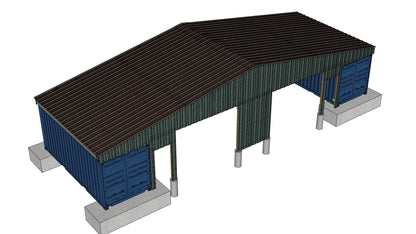 Metal End Wall | EW-GB56HZ Model | Accessory for PodRoof Kit GB56HZ