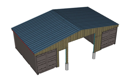 Metal End Wall | EW-GB361 Model | Accessory for PodRoof Kit GB361