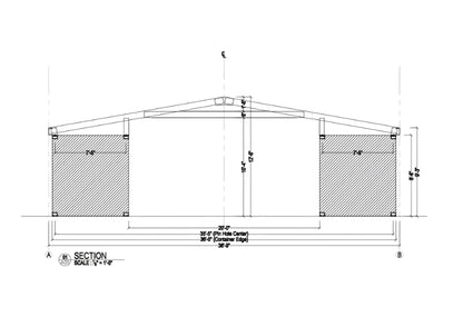 PodRoof Kit | GB361 Model | Gable Roof Style