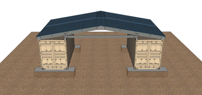 20′ Space, Gable Roof Style, 182 MPH, 0 PSF Model: GB36HZ