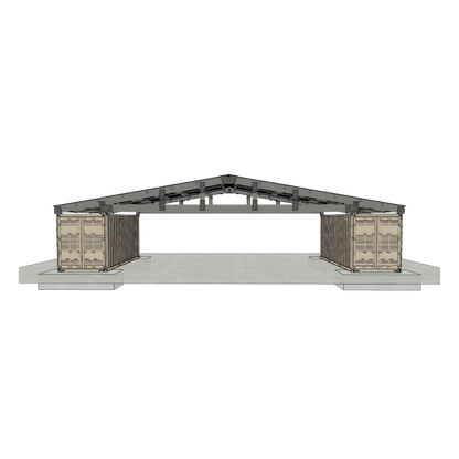 PodRoof Kit | GB56HZ Model | Gable Roof Style