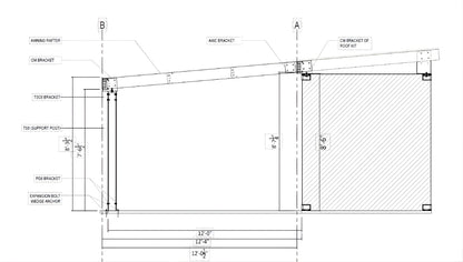 Podroof Awning | Accessory for PodRoof Kit GB561/GB56HZ