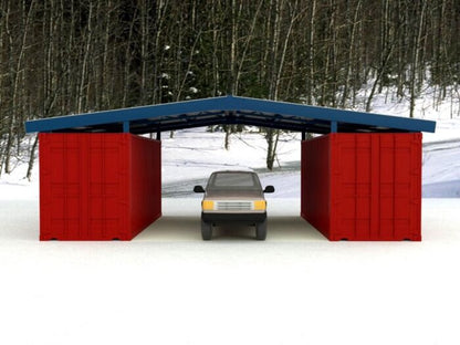 20′ Space, Gable Roof Style, 70 MPH, 25 PSF Model: GB36