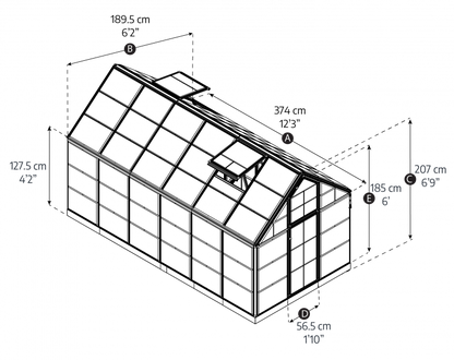 Snap & Grow Greenhouse Kit | 6′ Series | Canopia by Palram