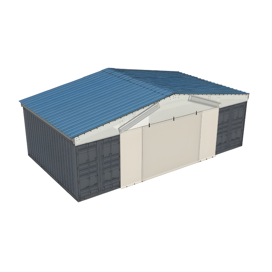 Tarp End Wall | TW-GB36SP Model | Accessory for PodRoof Kit GB36SP