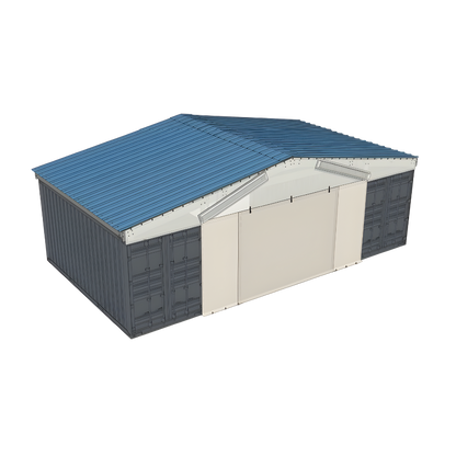 Tarp End Wall | TW-GB36SP Model | Accessory for PodRoof Kit GB36SP