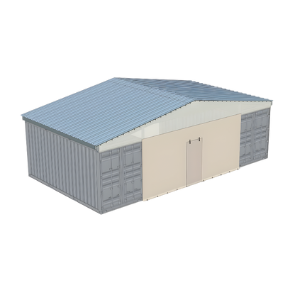 Tarp End Wall | TW-GB36 Model | Accessory for PodRoof Kit GB361