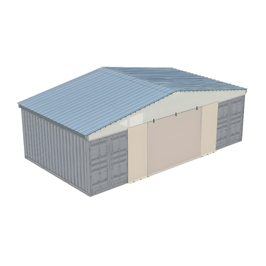 Tarp End Wall | TW-GB36 Model | Accessory for PodRoof Kit GB361