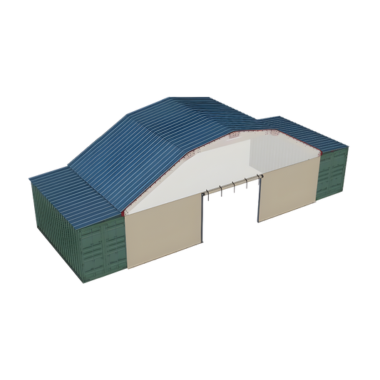 Tarp End Wall | TW-GM40 Model | Accessory for PodRoof Kit GM401