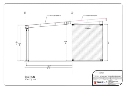 PodRoof Awning | Accessory for PodRoof Container Covers