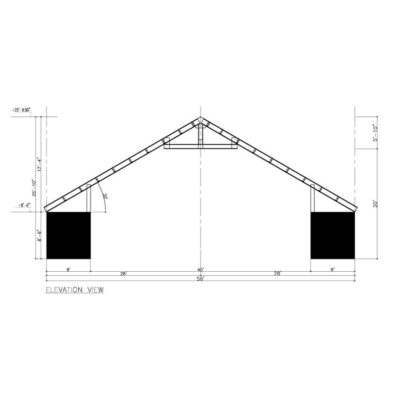 Gable Roof Framing Diagram