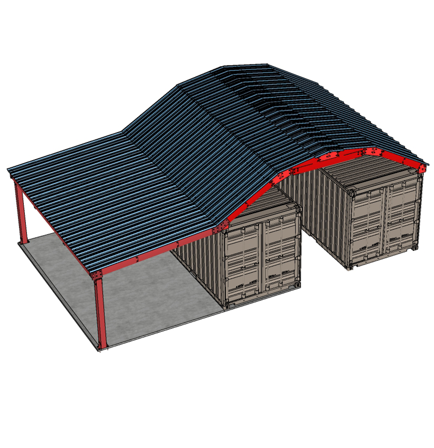 Shield | Podroof shipping container roof kits by Shield